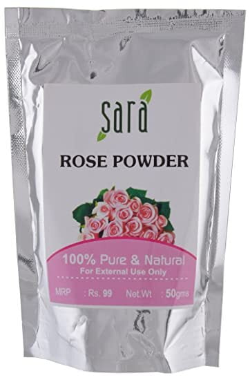 SARA ROSE PETALS POWDER 50G (ரோஜா இதழ் தூள்  | 50G - External use)
