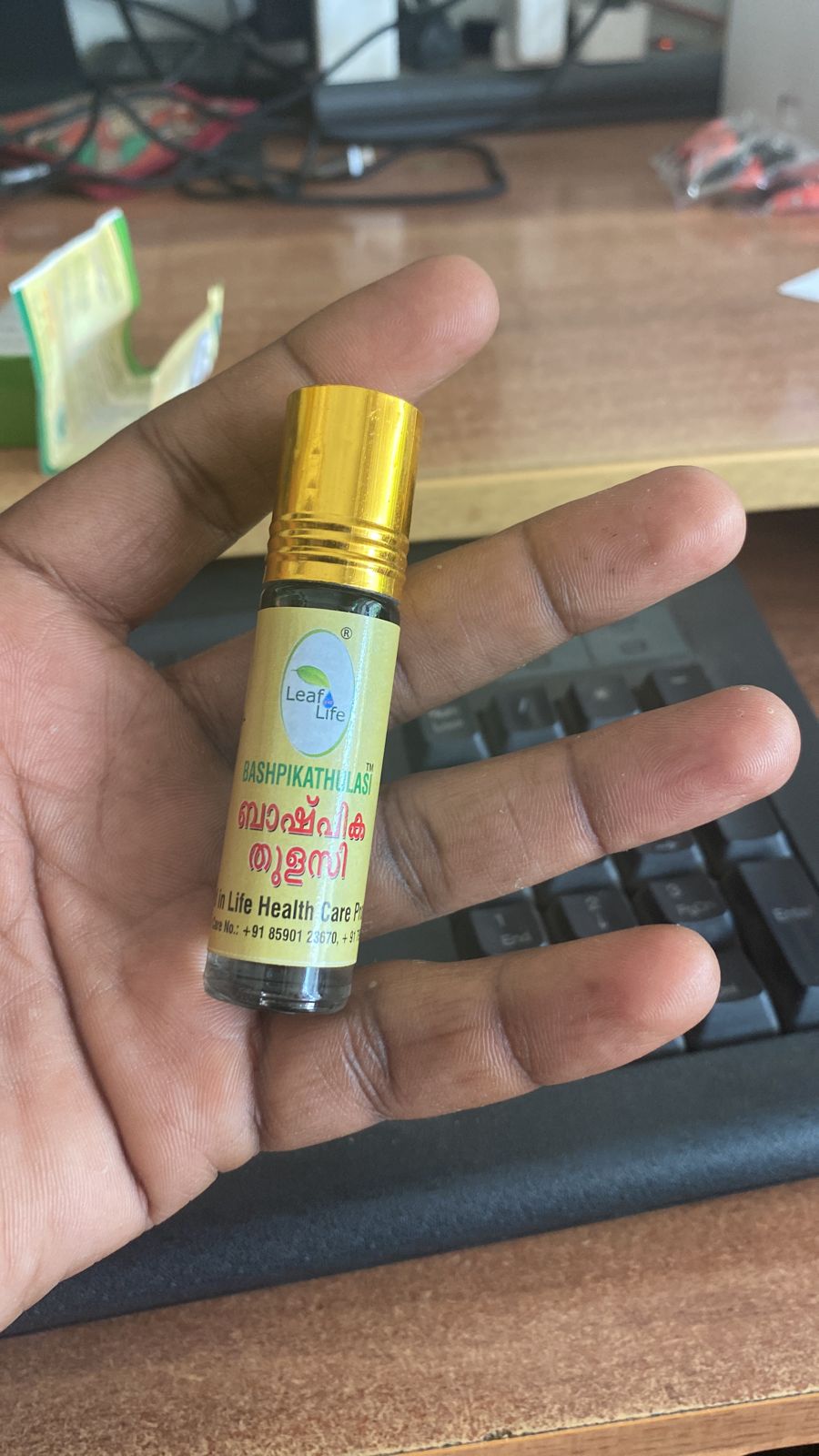Bashpika Tulasi 7 ML Thailam Bashpika Tulasi 7 ML Thailam